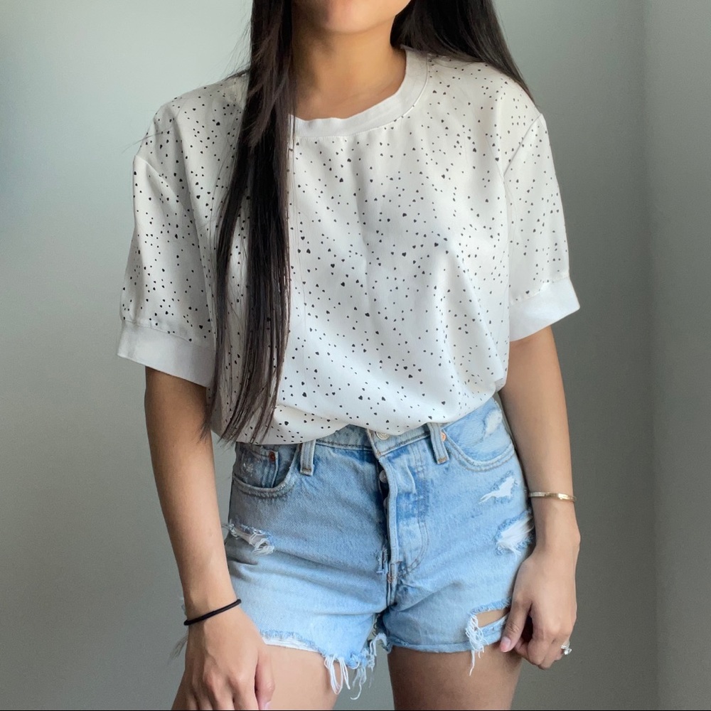 Heart Polka Dot Top